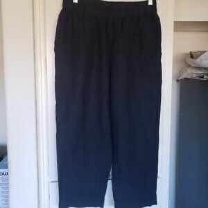 Madewell Black Linen Pants Size Medium